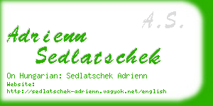 adrienn sedlatschek business card